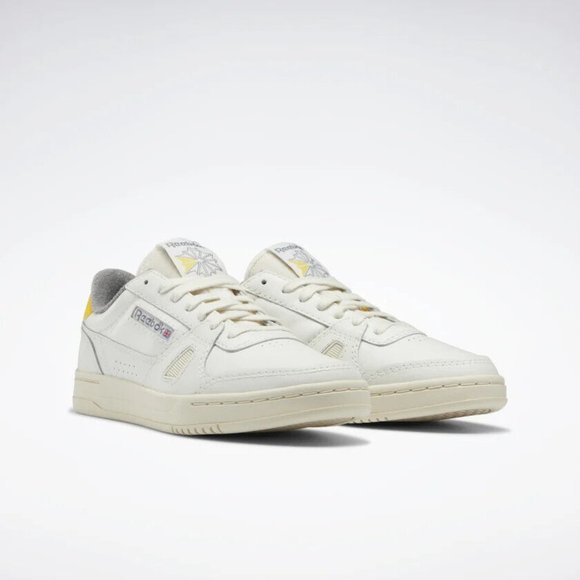 Reebok Classic Men's Chalk Yellow LT Court Shoes Size 10 GW5120 - Picture 1 of 4